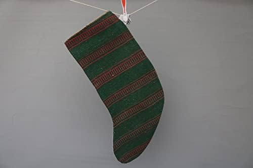 Турски Отглеждане SARIKAYA PILLOW Kilim, най-Добрият Чорапи, Коледни Чорапи, Коледни Чорапи, Подарък Чорапи, Шарени Чорапи, ръчно изработени, Коледен Декор 1649