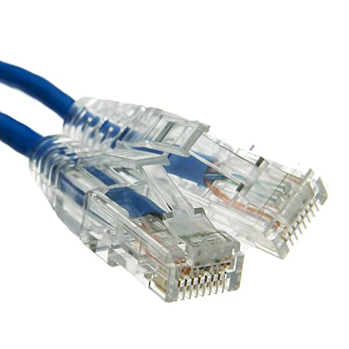 Свързващ кабел CAT 6 Mini UTP Кабел Ethernet, 16 ФУТА, за рутер, Модем, PS4 / 5, Xbox, Игри, Център за обработка на данни, Сървърна, Офис, Работна станция, IP телефон, Настолен компютър, Л