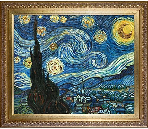 Луксозна линия La Pastiche Starry Night в елегантна рамка, 30 x 26 см, Gold