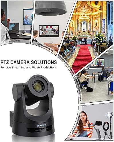 PTZ камера FoMaKo с 30-кратно оптично увеличение, 3G-SDI IP камера за директно излъчване, поддръжка на PoE, PTZ камера HDMI за църквата Богослужението, Образователни дейности vMix OBS