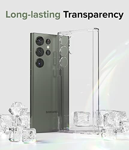 Ringke Fusion [Демонстрируйте естествената красота] е Съвместим с Samsung Galaxy S23 Ultra Case, Прозрачен калъф 5G за жени, мъже, прозрачен устойчив на удари бронята, предназначени за S