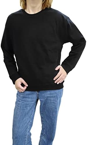 Hoody с кръгло деколте за момчета Kiench, Памучни Пуловери, Обикновена Риза, 2 опаковки