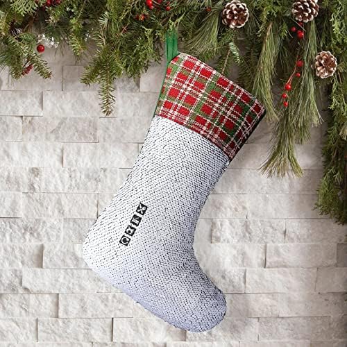EAT Sleep Drum Repeat Коледни Чорапи С Пайети Семейни Чорапи Коледа Декор на Сладки Висящи Орнаменти на Украса за Коледа