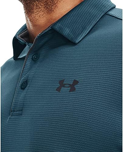 Мъжки топка за голф Under Armour Tech Golf, Polo , (418) е Статично-Син / Тъмно сив , Малък растеж