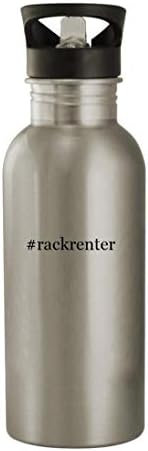Подаръци Дрънкулки #rackrenter - бутилка за Вода от Неръждаема Стомана, 20 грама, Сребриста
