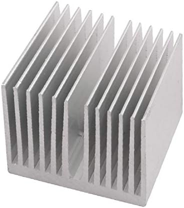 X-DREE 2 елемента 35 мм х 35 мм x 30 мм Алуминиев радиатор с диффузионным охлаждащ ребро (2 елемента 35 мм х 35 мм x