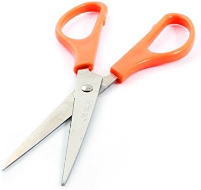 Aexit Home Домакински Ножици с Оранжева Пластмасова Дръжка, Ножици за Рязане на Метал, ножици, Ножици Сребрист Цвят