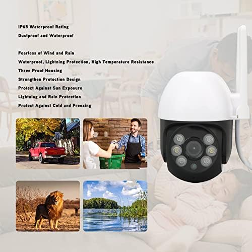 Qinlorgo Помещение за Проследяване на топката, Петлевое видео WiFi Камера за Откриване на Движение Дистанционно Възпроизвеждане 1920x1080 за Офис (штепсельная щепсел САЩ)