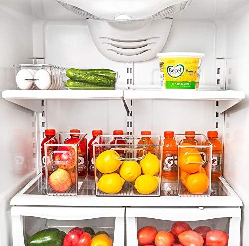 Прозрачен контейнер-Органайзер OrgSmart за Съхранение в хладилника и Килера, Храни, Напитки, леки ястия, Организация