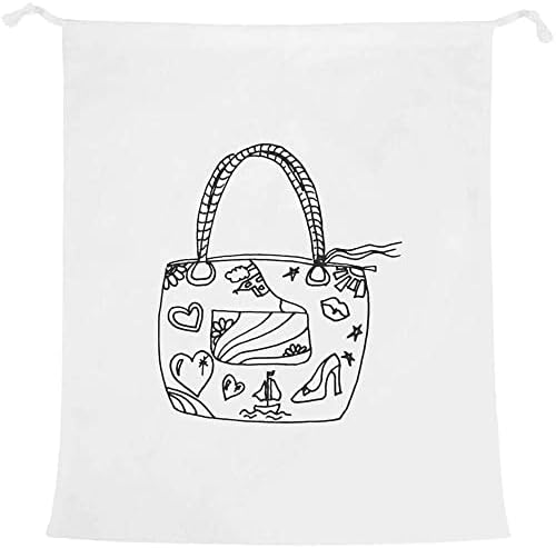 Декорированная плажна чанта Azeeda за измиване/на Съхранение (LB00023695)