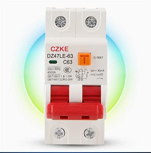 SNKB 230V 50/60 Hz RCCB MCB Автоматичен прекъсвач остатъчен ток 30 ma и защита от изтичане на 6/10/16/20/25/32/40 A (Цвят: N 1P, размер: 32A)