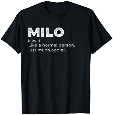 Мъжка тениска с персонализирания ви Име Milo Definition, Забавна Тениска За Рожден Ден