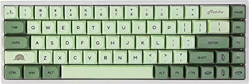 Тематична Клавиатура BOYI Matcha XDA Keycaps, RGB с възможност за гореща замяна Bluetooth 5.0 / 2.4 G / Жичен Трехрежимная Механична Клавиатура Type-C Matcha XDA Keycaps 68/84/87/96