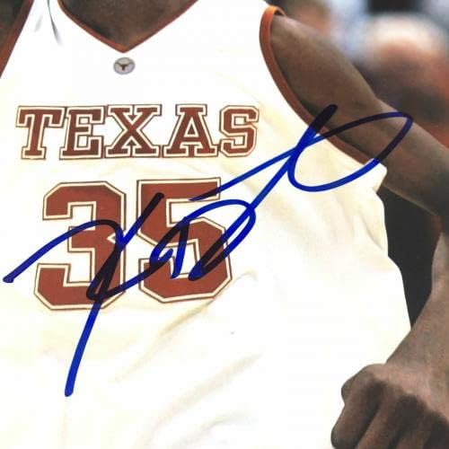 Кевин Дюрант Подписа Снимка 11x14 PSA / DNA Texas Longhorns С Автограф - Снимки колеж с автограф