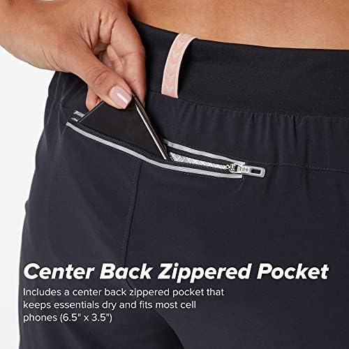 Спортни къси панталони KORSA Прегръдка 5 2.0 за жени с джобове | Леки, Отводящие влагата и с къса подплата | за джогинг, йога, фитнес зала | Тъмно Аква-Спринт, Средна