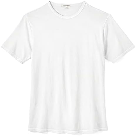 Мъжки t-shirt Huckberry Четиридесет и Пет Supima Crew с къс ръкав, Памучен тениска с предварителна обработка на