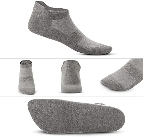 Чорапи–маратонки BONISTO - 6 чифта спортни чорапи Унисекс с дълбоко деколте – Меки памучни чорапи за щиколотках