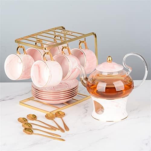 Английски следобеден чай FEER, набор от цветни чаени чаши, Европейският Керамични топлоустойчива Стъклена кана за варене на плодове, отопление чайник (Цвят: D, размер: