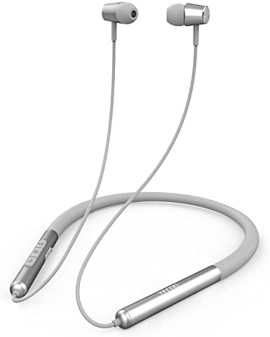 Магнитни Безжични Bluetooth Слушалки Tecno, Bluetooth-Слушалки с шейным ръб и микрофон, Безжична Bluetooth Слушалки 5.2 за тренировки с тичане, Сив