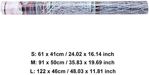 На фона на Плакат за Аквариум Тапети с 3D Ефект Залепваща Миди Морска Звезда Плакат за Декорация на Аквариум (61 * 41 см)