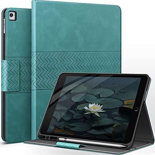 калъф auaua за ipad 9.7 6-ти/ 5-то поколение, iPad Air 2/iPad 9.7 Pro с притежател на Молив за автоматичен режим на сън/пробуждане