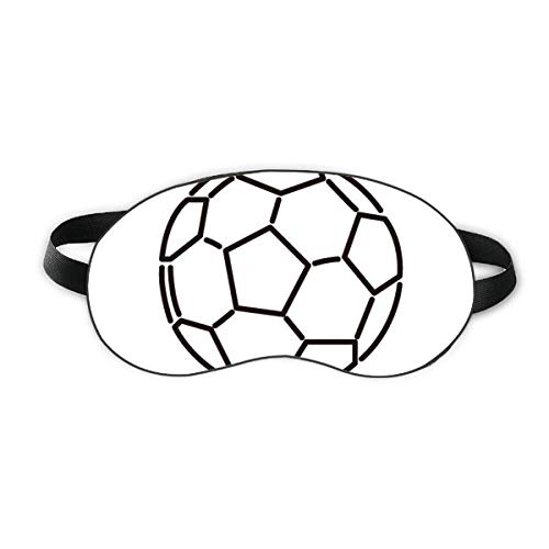Бял Черен Футболен Футболен Спортен Сън Защитен Екран За Очите Мека Нощна Превръзка На Очите На Сивата Чанта За Носене