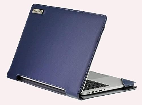 Серия Broonel - Profile - Син Кожен калъф за лаптоп, който е съвместим с 15.6-инчов лаптоп на ASUS Vivobook Pro 15 OLED