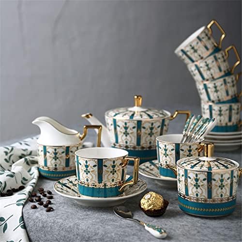 YTYZC Кафе и Чай в Европейски Стил, Британски Керамичен Комплект Чаши за Следобеден чай, Сватбен Подарък, Подарък Кутия