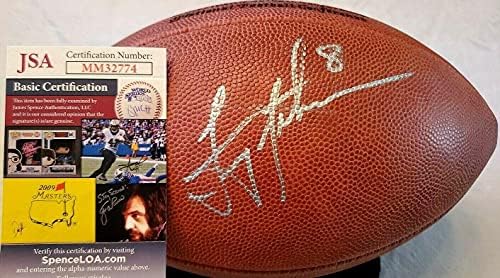 Троя Эйкман подписа автограф с автограф auto Wilson NFL game model football JSA - Футболни топки с автографи