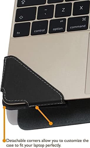 Серия Broonel - Profile - Черен Кожен калъф за лаптоп, който е съвместим с 14-инчов лаптоп-трансформером HP Pavilion x360 14-ek0001na