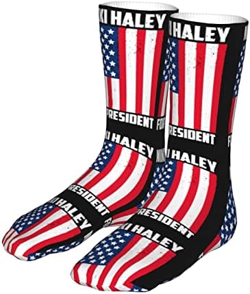 Чорапи BBQT Ники Haley 2024, Ежедневни Спортни Модни Чорапи, Чорапи Унисекс За Мъже И Жени
