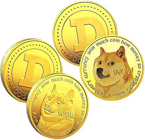 Възпоменателна Монета Dogecoin, Позлатен, 2021, Лимитирана Серия, Хоби Колекциониране на Виртуални Монети, са подбрани