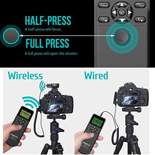 Безжична таймер дистанционно интервалометра на затвора на камерата е Съвместима с Nikon Z7, Z7-II, D750, D780, D7500,