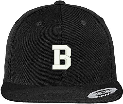 Модерна Бейзболна Шапка Бродирани с Началните Букви на Магазин за дрехи с Буквата B Collegiate Университет - Черен