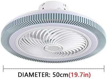 YVAMNAD 19,7 инч(и) Креативен Дизайн Вентилатор на Тавана с Осветление Дистанционно Управление 3 Цвята Вентилатор на