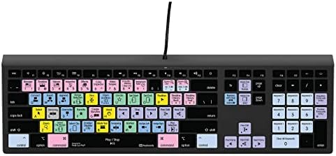 Клавиатура Final Cut Pro с подсветка - Управление на редакцията и клавишни комбинации с цветна кодиране - Подобрете производителността и допълнителен комфорт при редакт