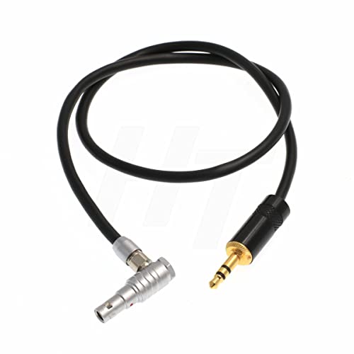 Аудио кабел HangTon 3,5 мм ARRI Alexa Mini/RED V-Raptor/Z CAM E2, приемник на Sony Zoom, 3,5 мм, 1/8 TRS-00B 5 контактите (1 м, 5-пинов конектор под прав ъгъл)