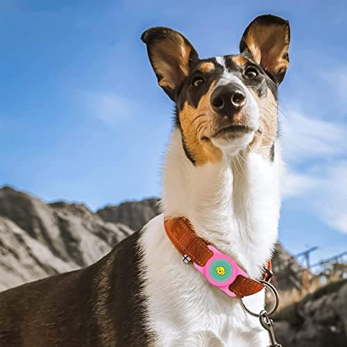 Титуляр яка за кучета HMAXING Airtag, Водоустойчив Притежателя яка за кучета с въздушна биркой, име и адрес или телефонен
