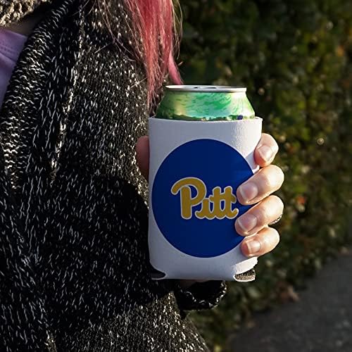 Основната логото на Университета в Питсбърг Може да се Охлажда - Обнимающий Ръкав за напитки Сгъваем Изолатор - Притежателя с изолация за напитки