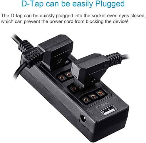 Свързващ кабел-сплитер с жак захранване D-tap 4 конектор D-tap за V-образни за захващане на батерията за монитор LCD/led