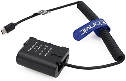 Eonvic EP-5B/EN-EL15 Манекен Батерия USB C PD 9 В 12 Мощност Кабел за Nikon D500 D600 D800 D850 Z5 Z6 Z7II D7000 D7500