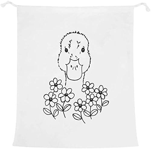 Чанта за пране и съхранение на бельо Azeeda 'Duck Head & Flowers' (LB00022494)