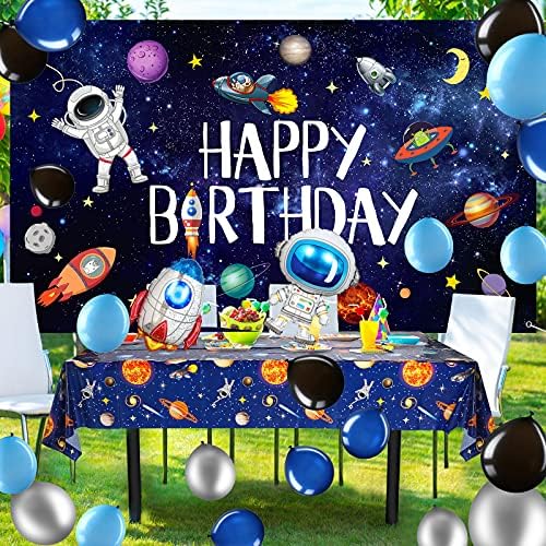 Комплект бижута за бала в чест на рождения Ден на космическото пространство от 1 Банер на фона на Пространство на Слънчевата система Galaxy Planet честит Рожден Ден, 2 Пок?