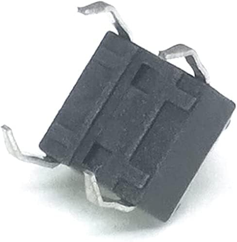 Бутон за включване Berrysun 6 * 6 * 4.3 mm DIP 4 PIN 12 0.5 A Бутон превключвател Осезаемо Такт Директен plug микропереключатель с самосбросом (Цвят: OneColor, Размер: 50 бр.)