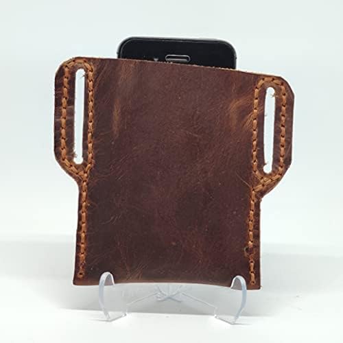 Чанта-кобур от естествена кожа за Asus Zenfone Max (M1) ZB555KL, Калъф за вашия телефон ръчна изработка от естествена кожа, Изработен по поръчка Кожен Калъф-чанта за носене със с