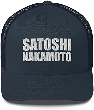 Шапка шофьор на камион Сатоши Накамото, Сатоши Накамото, Шапка Сатоши, Капачката на шофьор на камион С бродерия Сатоши Накамото