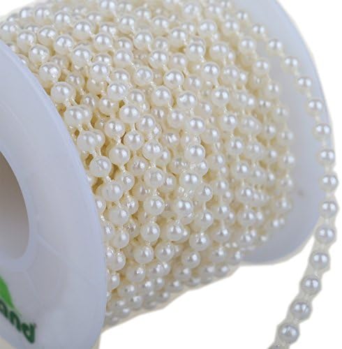 Сонда PMLAND от изкуствени бели перли с дебелина 3 мм (25 Метра)