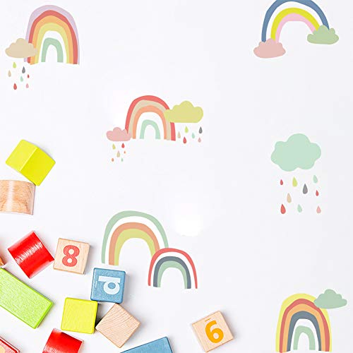 Bamsod с Преливащи се цветове Стикери за Стена Колоритен Стикер за Детска Стая Винил и Стенни Художествени Декорации