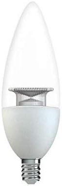 GE 68757 Relax Dimmable LED 25 W Подмяна на B11 Основа Канделябра Торпедо Тъп Връх Прозрачно Покритие HD Лампа (2 лампи)