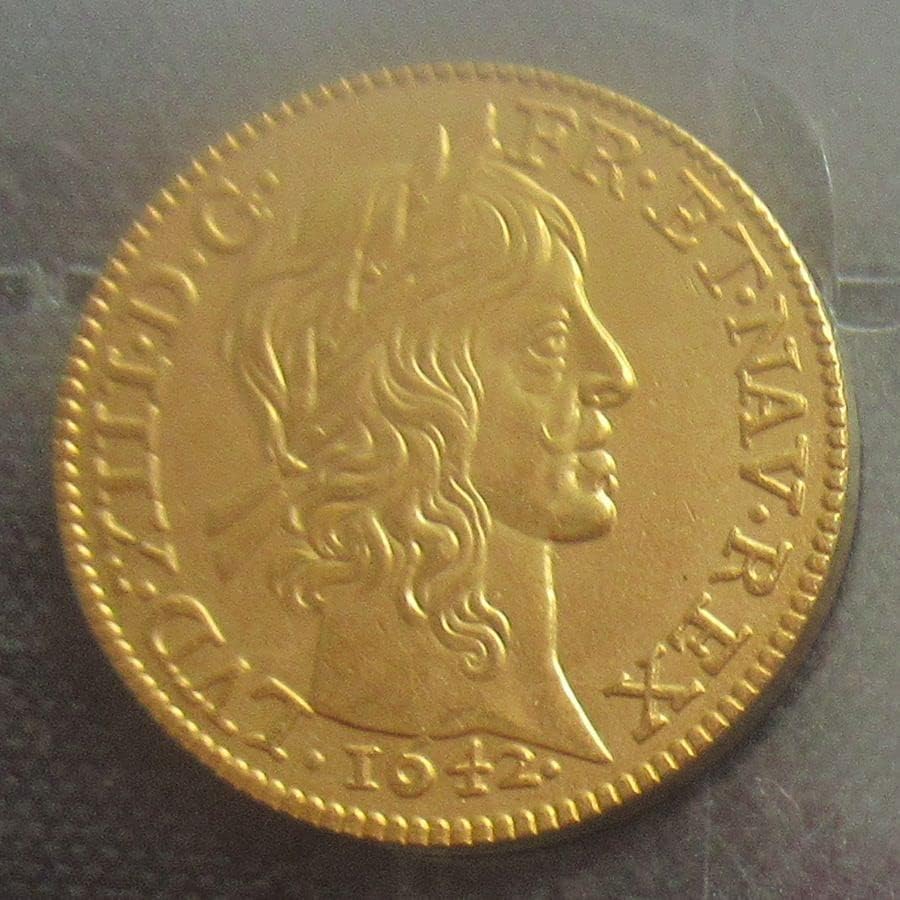 1640-1643 Френска Чуждестранна Копие, Златна Възпоменателна Монета